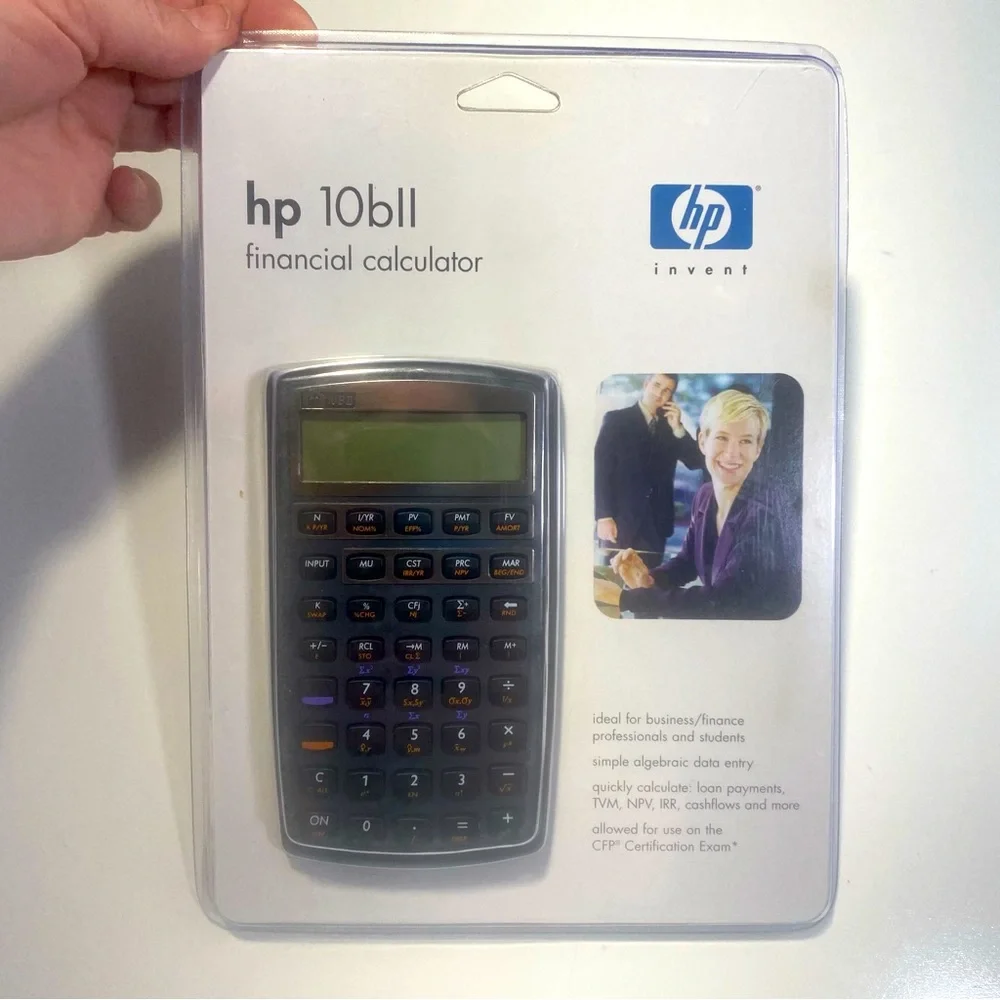 hp Invent 10bll Vintage 2004 Financial Calculator New